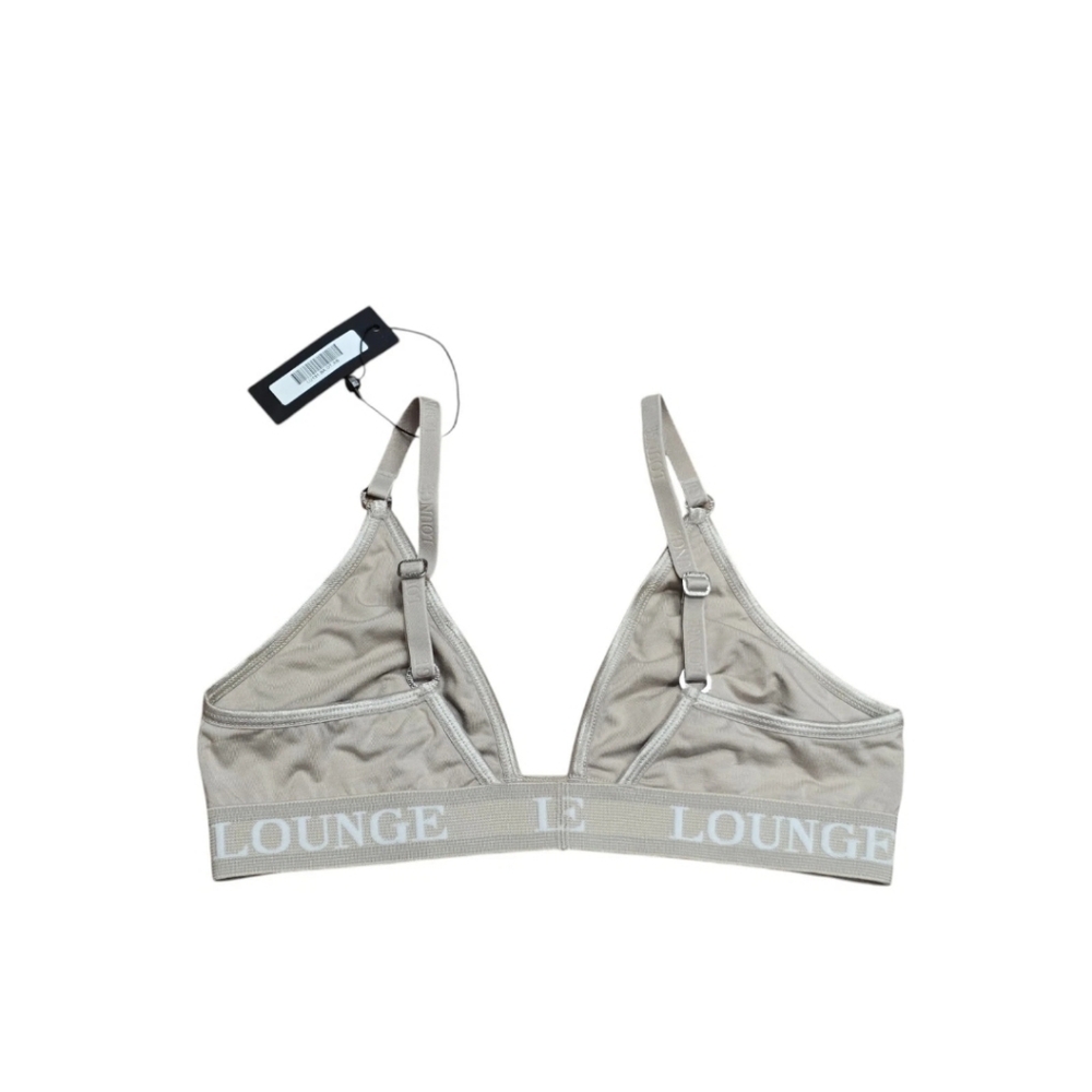 Lounge Women's Gray White Sports Bra Size XS NWT - Picture 6 of 10